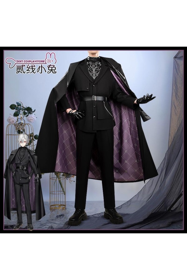 2XXT Cosplay Vtuber Virtual YouTuber Kuzuha Mafia Suit Cosplay Costume